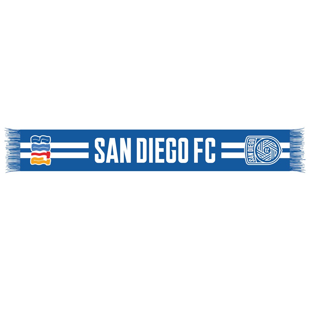 San Diego FC Jersey Hook Scarf: $39.99 San Diego FC Jersey Hook Scarf: $39.99