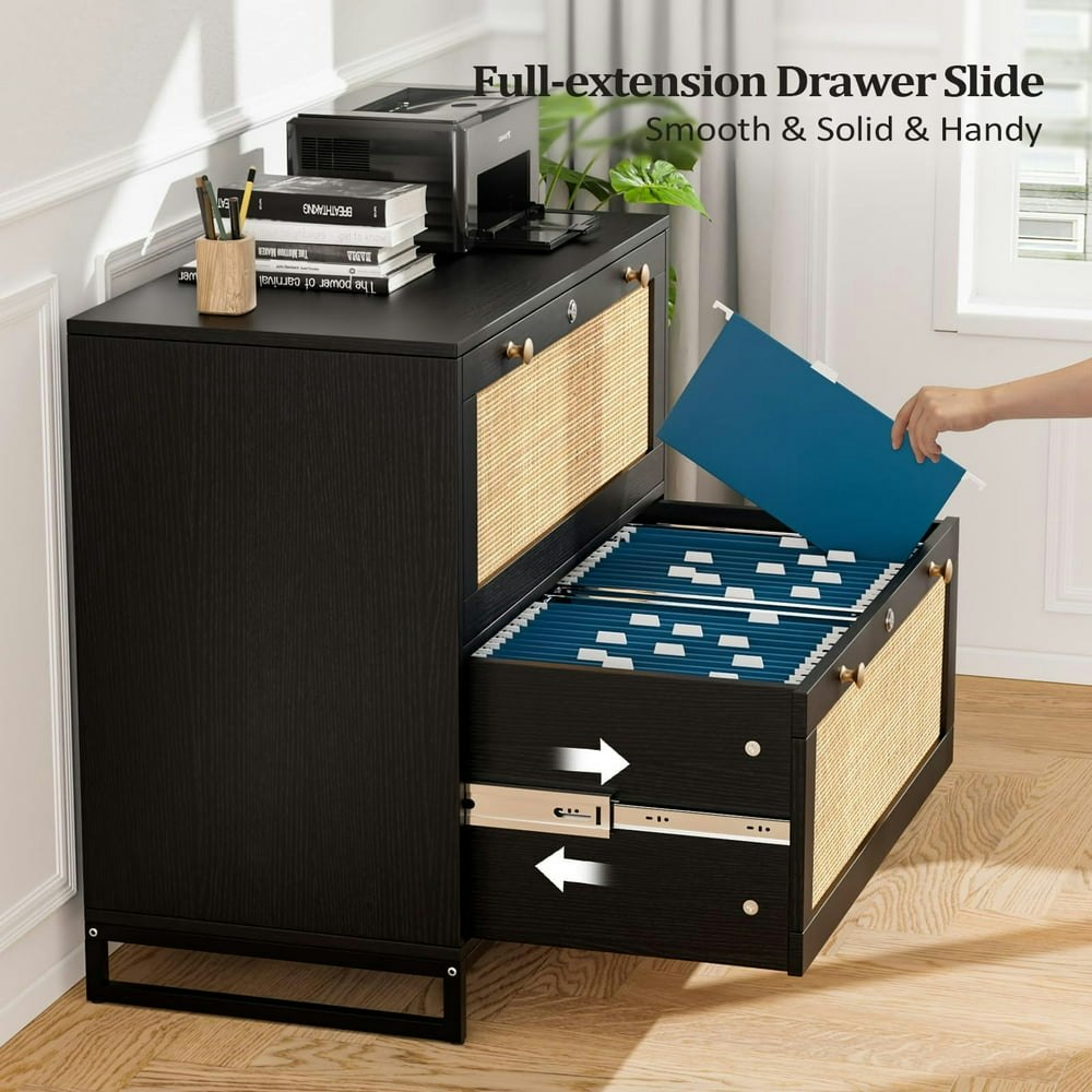 Ktaxon 2-Drawer Rattan Lateral File Cabinet: $89.99 Ktaxon 2-Drawer Rattan Lateral File Cabinet: $89.99