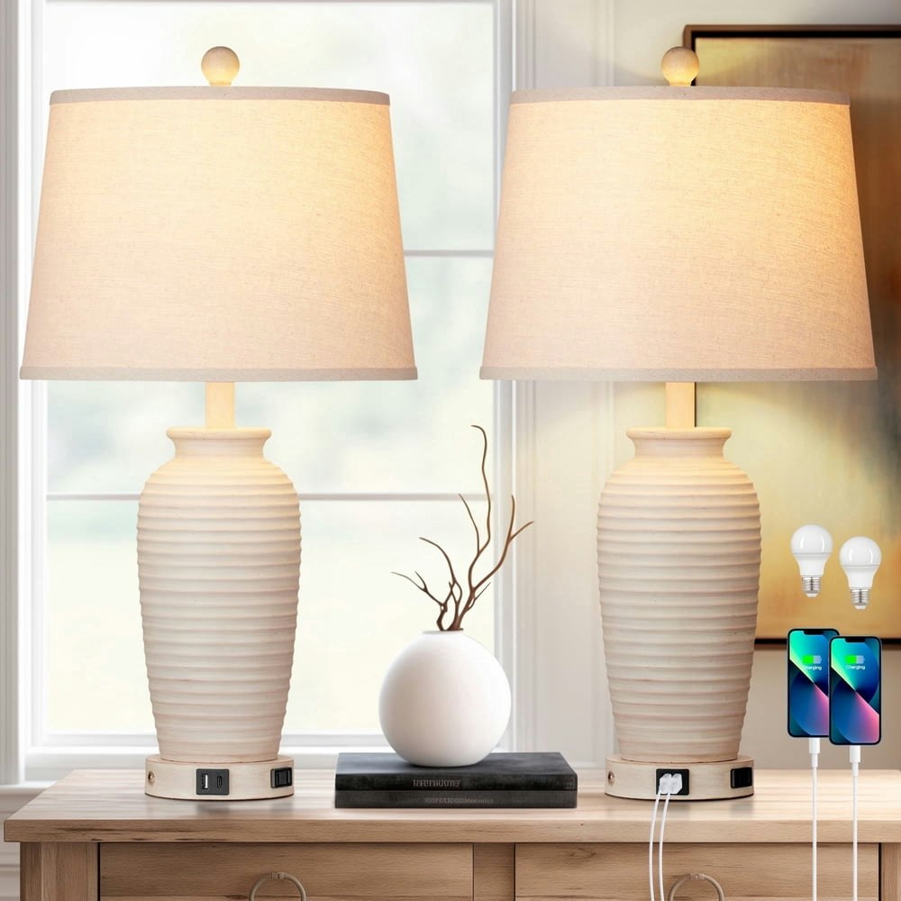 Cinkeda 25-Inch Touch Control Table Lamp 2-Pack: $67.99 Cinkeda 25-Inch Touch Control Table Lamp 2-Pack: $67.99