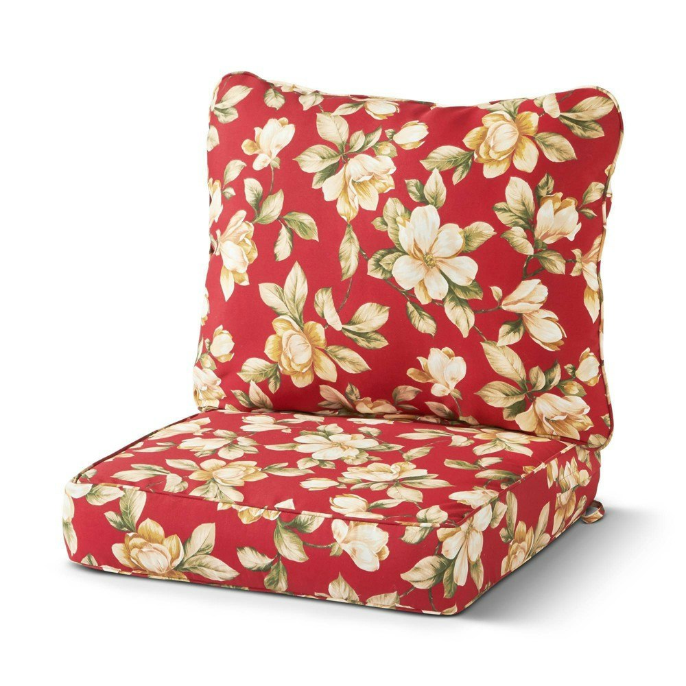 Kensington Garden Roma Floral Outdoor Chair Back Cushion 2-Pack: $91.99 Kensington Garden Roma Floral Outdoor Chair Back Cushion 2-Pack: $91.99