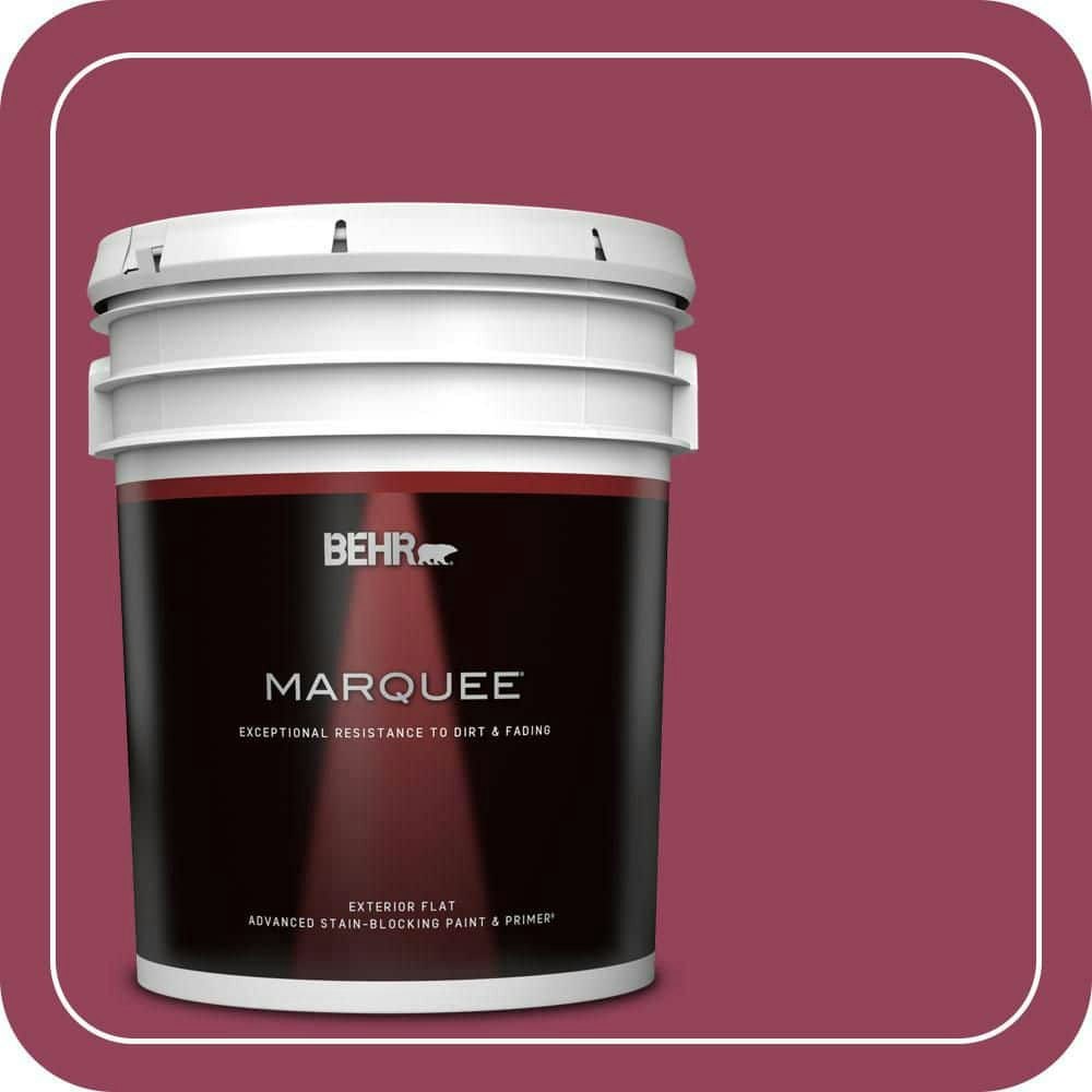 Behr 5-Gallon Raspberry Pudding Flat Exterior Paint & Primer: $315 Behr 5-Gallon Raspberry Pudding Flat Exterior Paint & Primer: $315