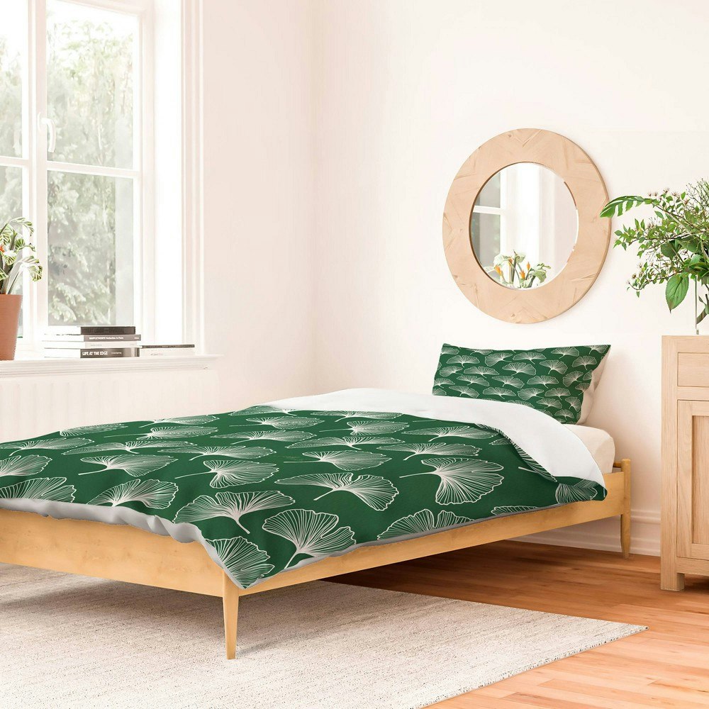 Deny Designs Ginkgo Leafs Twin/Twin XL Duvet and Sham Set: $159.99