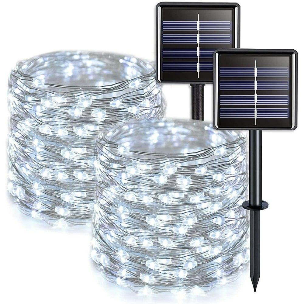Gluaae 33-Foot 100 LED Solar Fairy String Lights 2-Pack: $13.99 Gluaae 33-Foot 100 LED Solar Fairy String Lights 2-Pack: $13.99