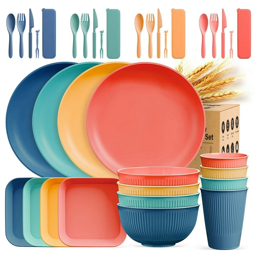 Tinana Wheat Straw Dinnerware Set 36-Piece: $21.99 Tinana Wheat Straw Dinnerware Set 36-Piece: $21.99