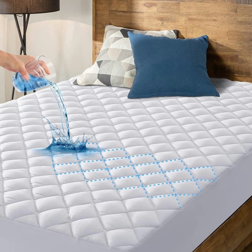 Queen Mattress Waterproof Pad Protector: $21.99