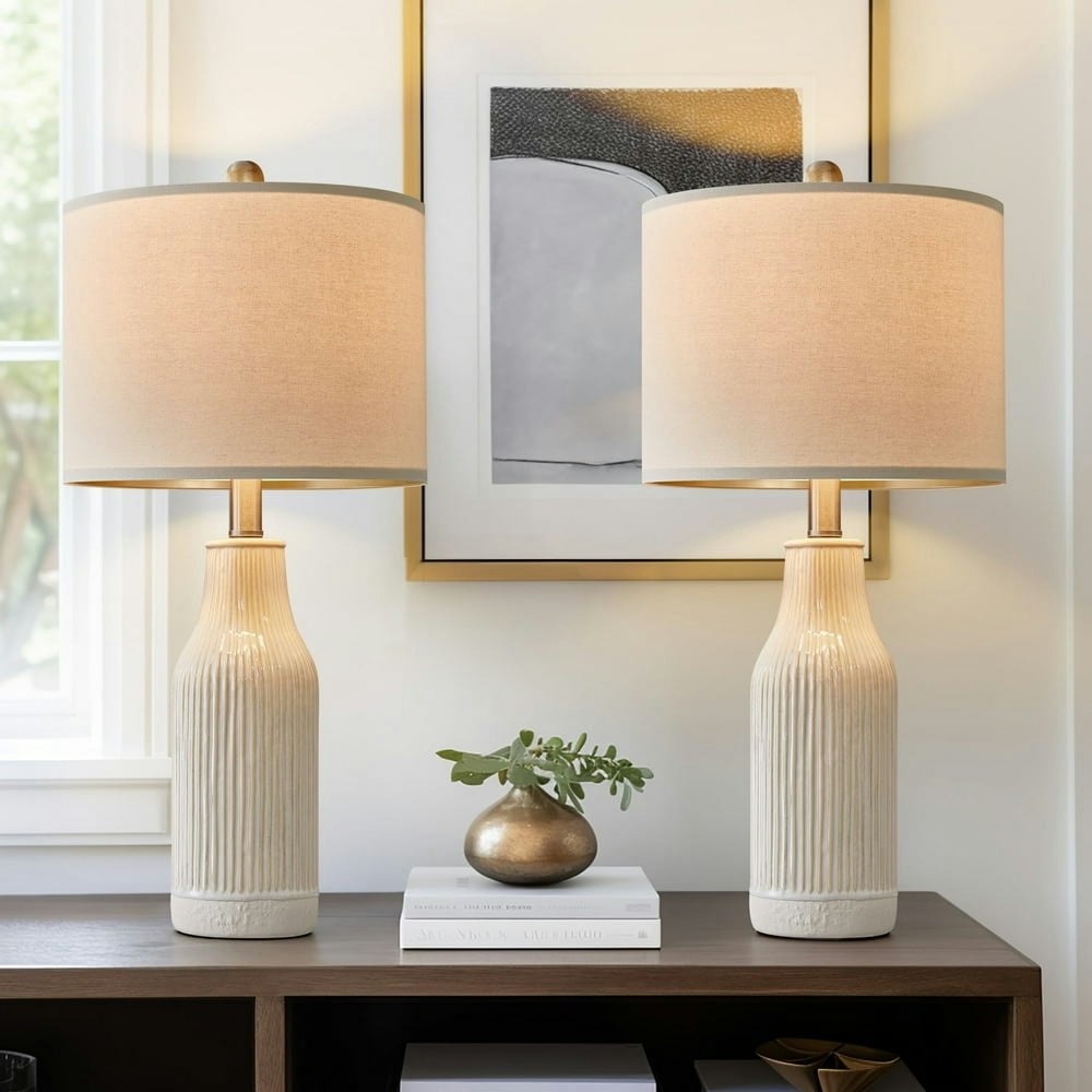 Yokila 23.25-inch White Ceramic Table Lamp 2-Pack: $56.99 Yokila 23.25-inch White Ceramic Table Lamp 2-Pack: $56.99