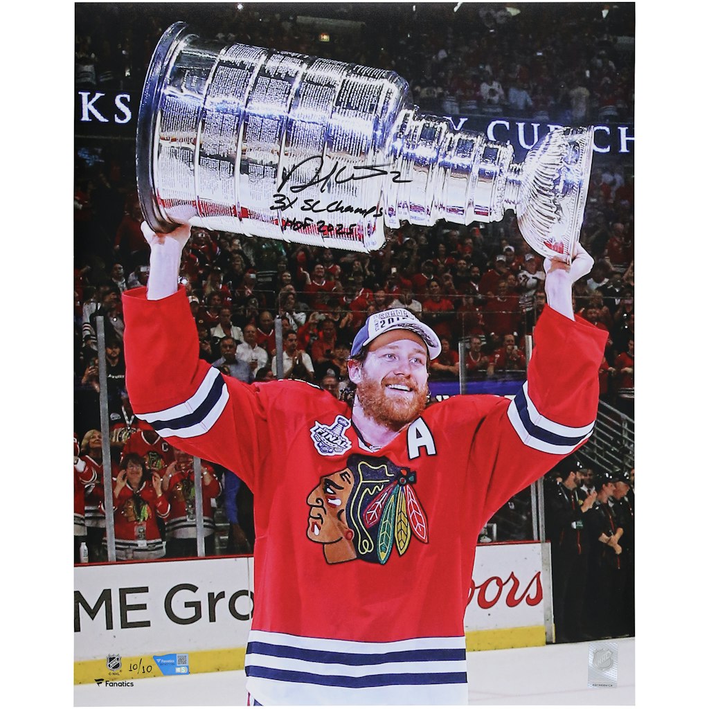 Duncan Keith Autographed 16" x 20" 2015 Stanley Cup Champions Photograph: $299.99 Duncan Keith Autographed 16" x 20" 2015 Stanley Cup Champions Photograph: $299.99
