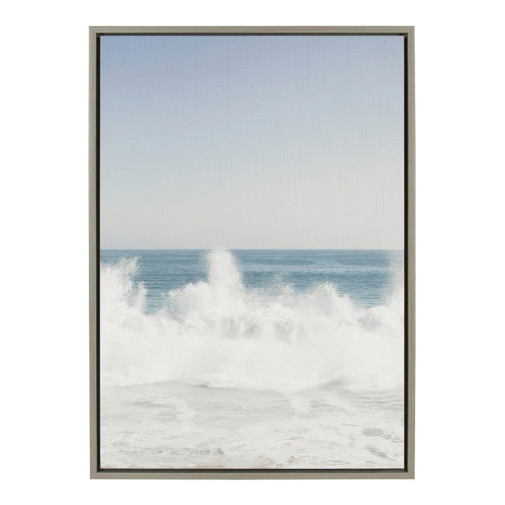 Sylvie Waves Crashing 23" x 33" Framed Canvas Wall Art: $76.99 Sylvie Waves Crashing 23" x 33" Framed Canvas Wall Art: $76.99