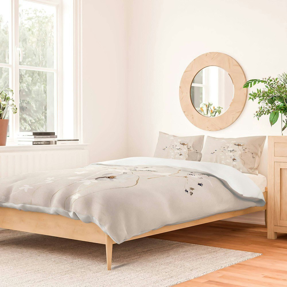 Deny Designs King Monika Strigel Japanese Ikebana Duvet Cover and Sham Set: $229.99 Deny Designs King Monika Strigel Japanese Ikebana Duvet Cover and Sham Set: $229.99