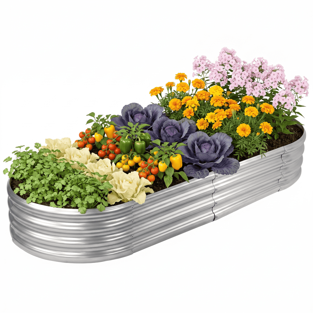 Galvanized Metal Raised Garden Bed Kit: $26.95 Galvanized Metal Raised Garden Bed Kit: $26.95