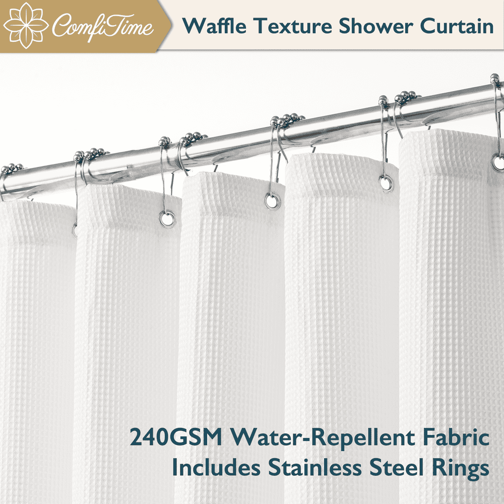 ComfiTime 72" x 72" Waffle Weave Shower Curtain: $17.09 ComfiTime 72" x 72" Waffle Weave Shower Curtain: $17.09