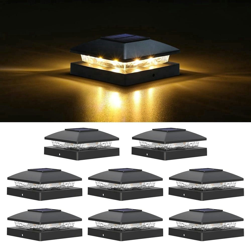 Solar Post Cap Lights 8-Pack: $45.99