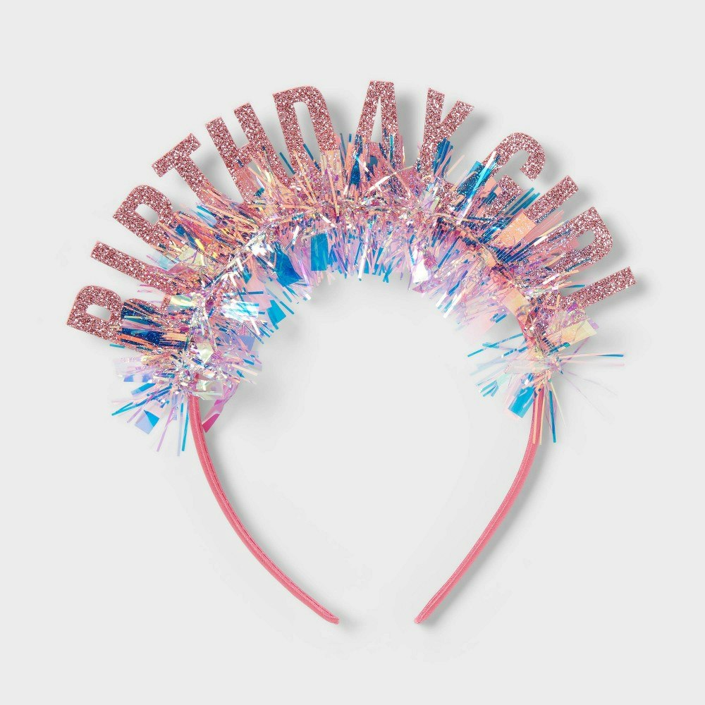 Spritz Birthday Girl Pink Tinsel Headband: $5 Spritz Birthday Girl Pink Tinsel Headband: $5