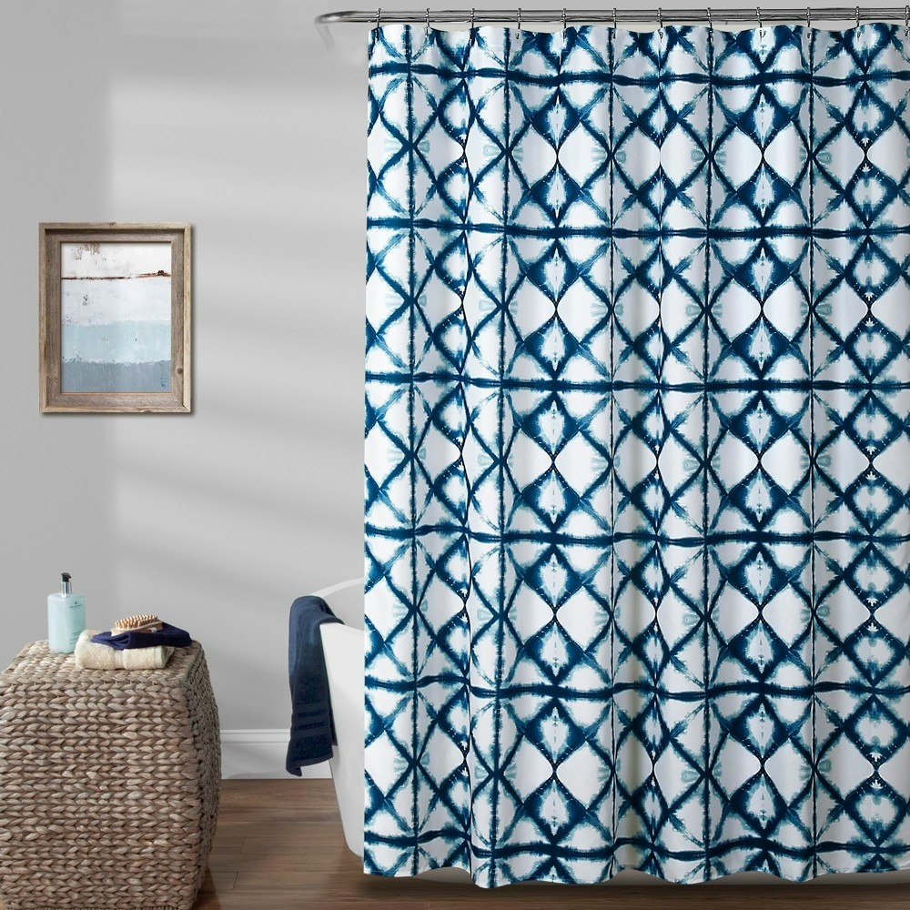 Lush Decor Geo Shibori Shower Curtain: $21.49 Lush Decor Geo Shibori Shower Curtain: $21.49