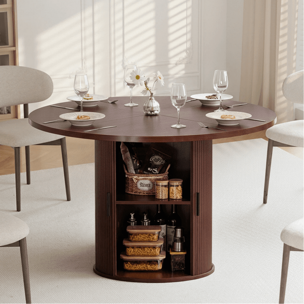 Hommpa 48-inch Round Dining Table with Storage: $169.99 Hommpa 48-inch Round Dining Table with Storage: $169.99
