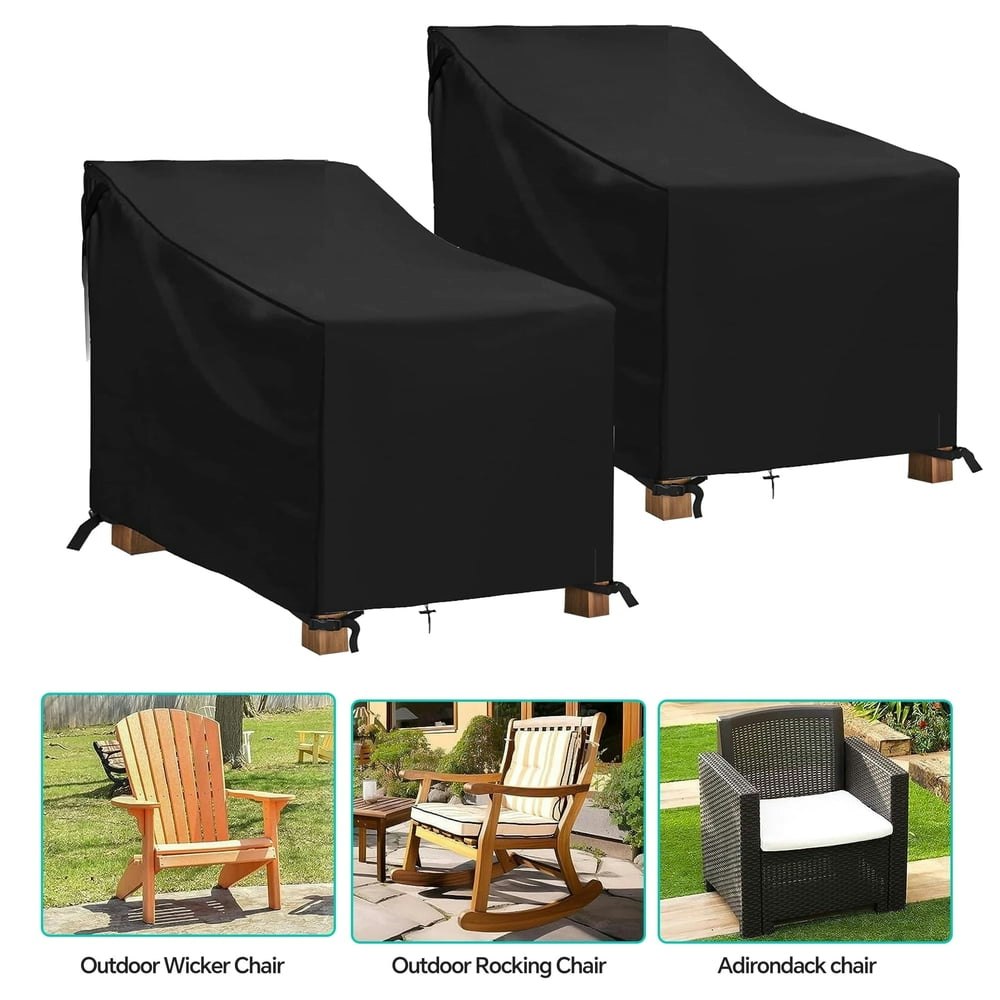 Lcgod 35" x 39" x 31" Waterproof Patio Chair Cover 2-Pack: $26.99 Lcgod 35" x 39" x 31" Waterproof Patio Chair Cover 2-Pack: $26.99