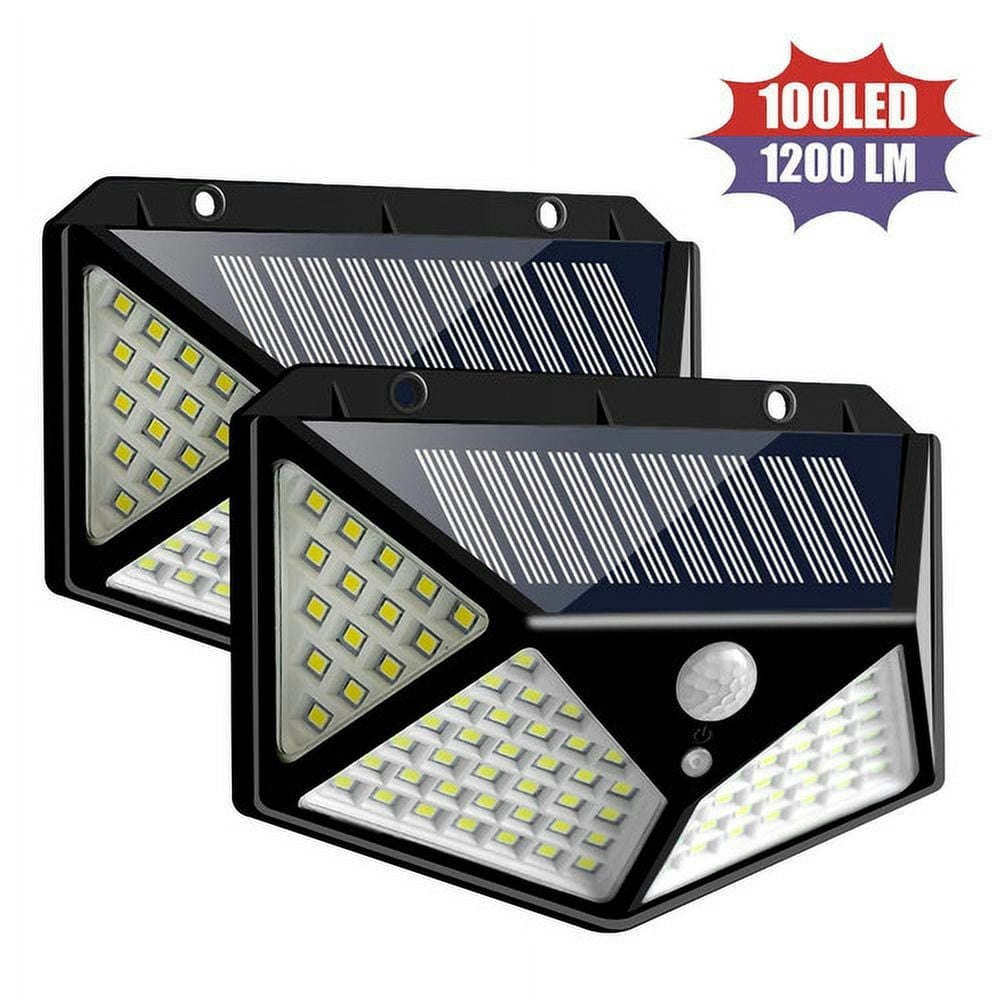 Outdoor Solar Motion Sensor Wall Lights 2-Pack: $12.99