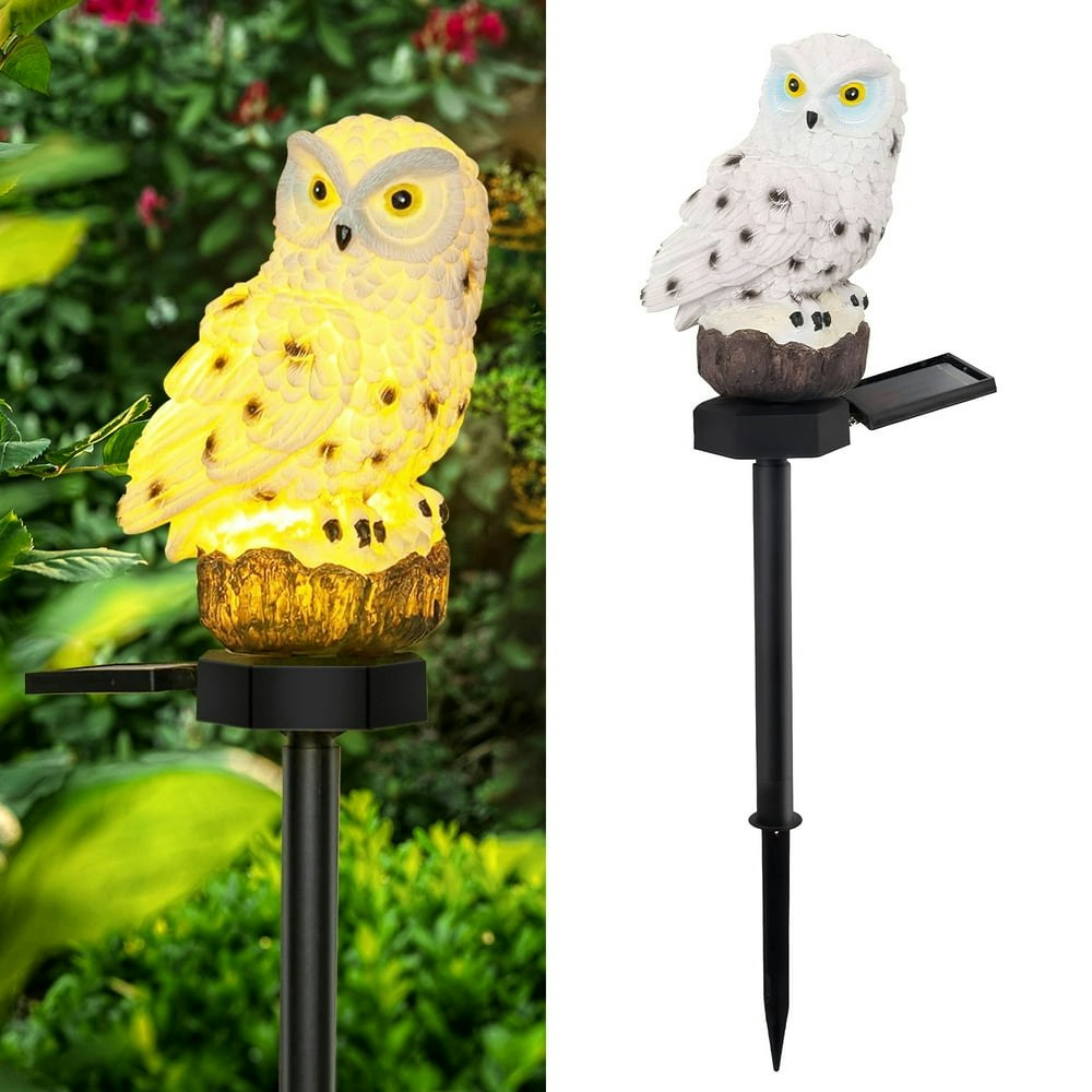 Charkee Solar LED Owl Garden Stake Light: $10.49