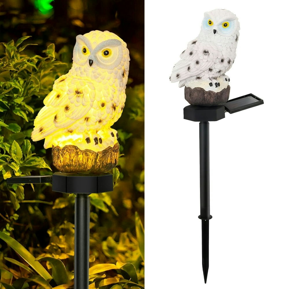 Daybetter Solar-Powered Owl LED Garden Stake Lights: $9.99