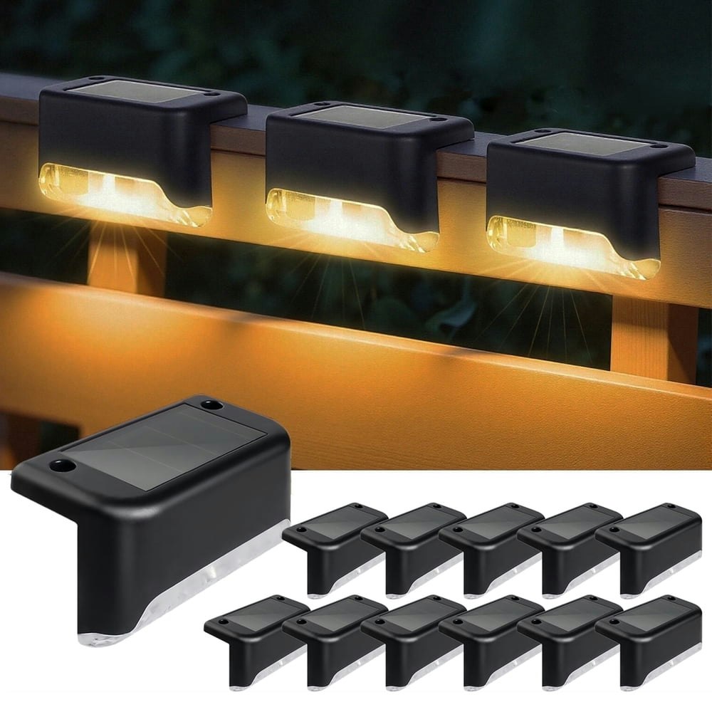 Solar Deck Lights 12-Pack: $16.99