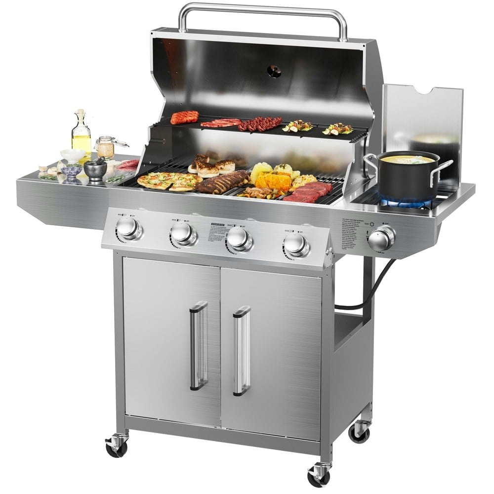Skok 4-Burner 58,000 BTU Gas Grill: $249.98 Skok 4-Burner 58,000 BTU Gas Grill: $249.98