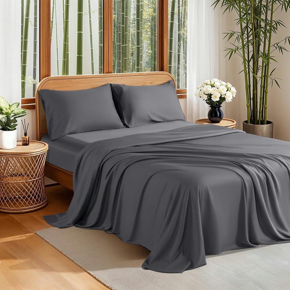 Sonoro Kate 4-Piece Queen Bamboo Sheet Set: $47.87