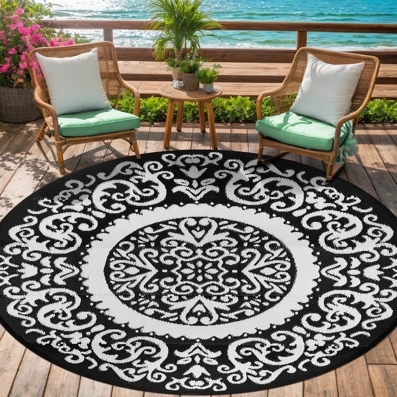 Aonewoe 6-Foot Reversible Outdoor Area Rug: $22.35 Aonewoe 6-Foot Reversible Outdoor Area Rug: $22.35