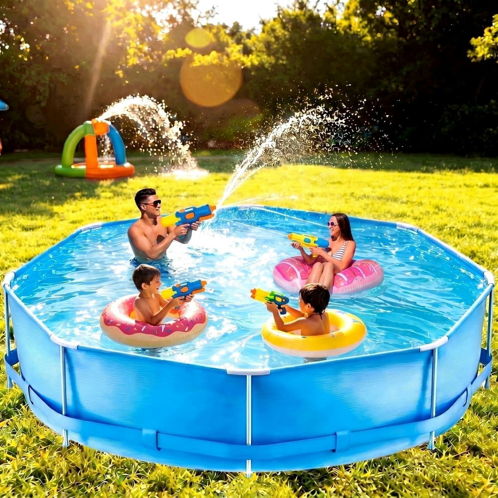 Naipo 10-Foot Circular Above Ground Swimming Pool: $149.99 Naipo 10-Foot Circular Above Ground Swimming Pool: $149.99