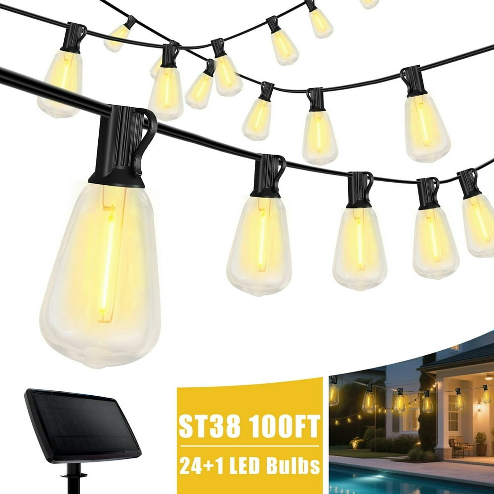 Daybetter 100-foot Solar String Lights 24-Pack: $34.99