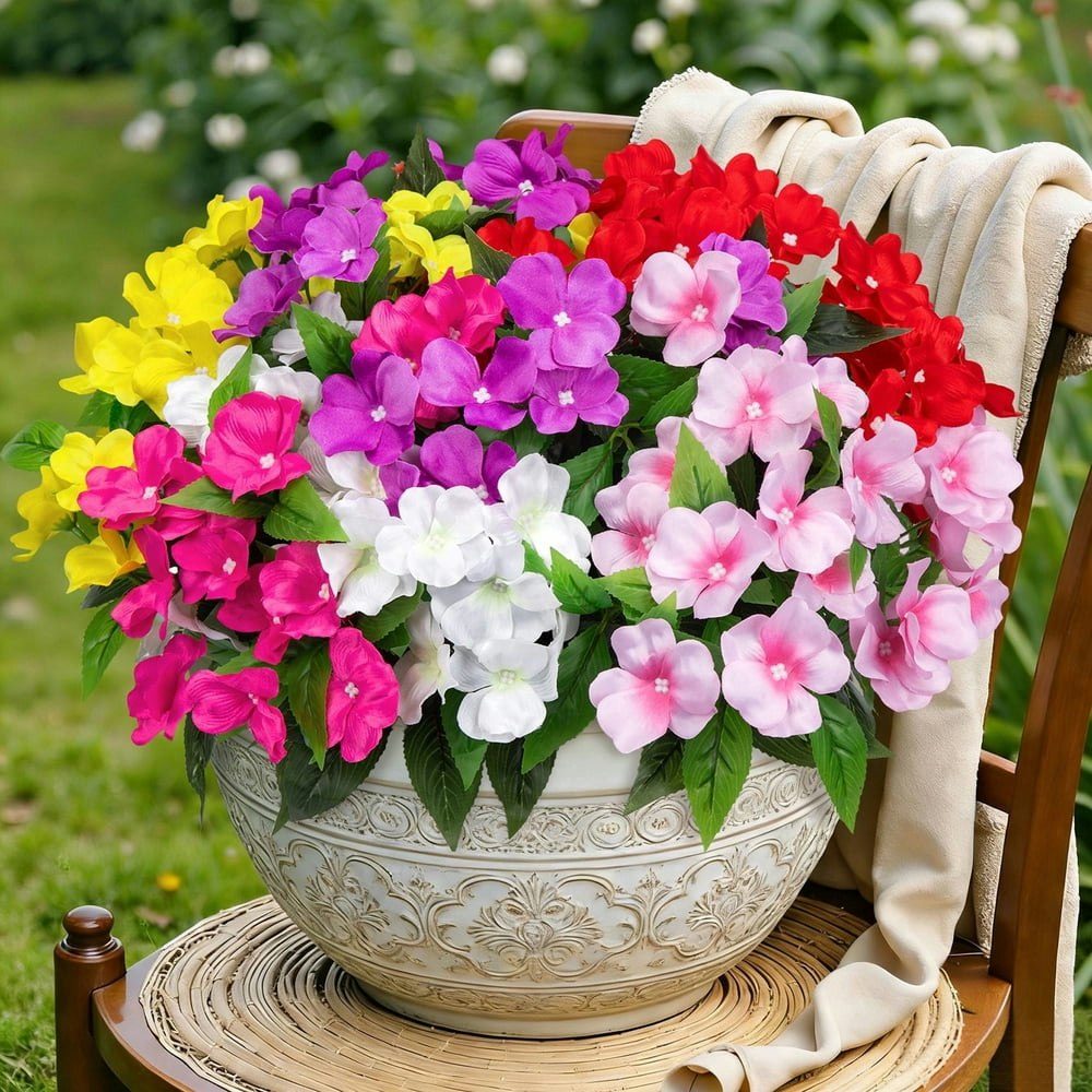Scidweet 6-Bundle Artificial Impatiens Flowers: $19.99 Scidweet 6-Bundle Artificial Impatiens Flowers: $19.99