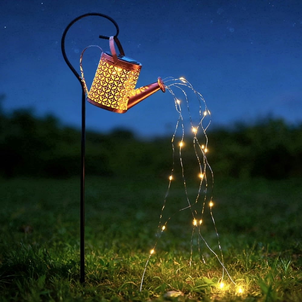 Daybetter Solar Watering Can 72-LED Outdoor Light: $16.99