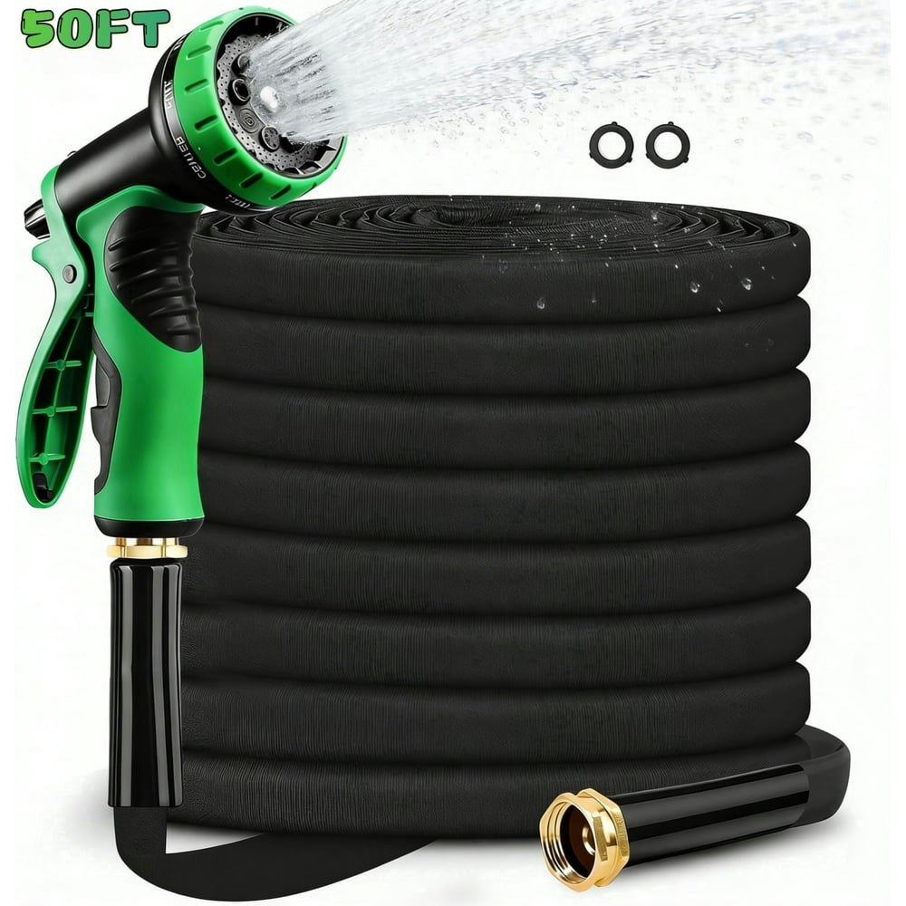 50ft Non-Expandable Garden Hose with 10-Function Spray Nozzle: $20.32 50ft Non-Expandable Garden Hose with 10-Function Spray Nozzle: $20.32