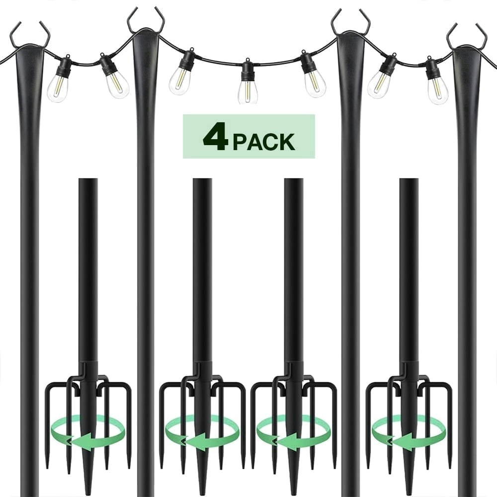 10-Foot String Light Poles 4-Pack: $64.99