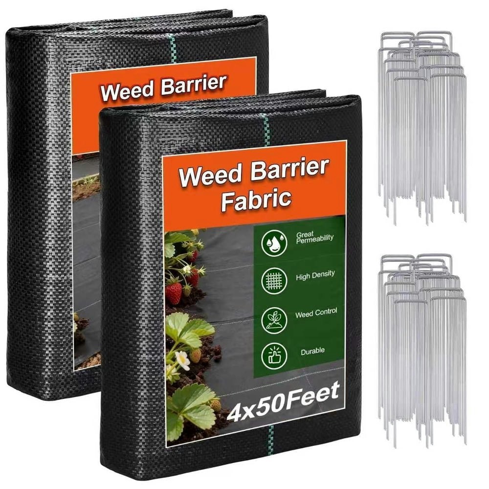 4ft x 100ft Weed Barrier Landscape Fabric: $29.99