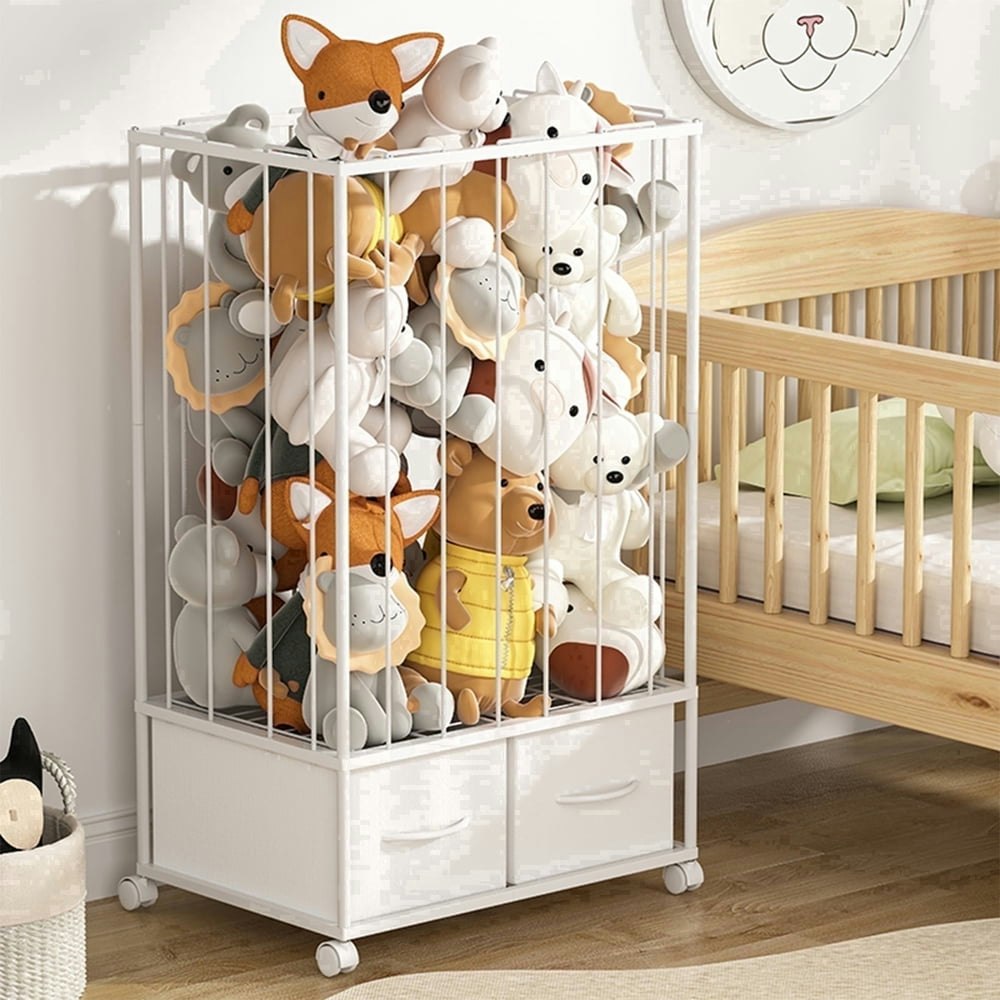 Stuffed Animal Organizer with 2 Fabric Drawers: $39.89