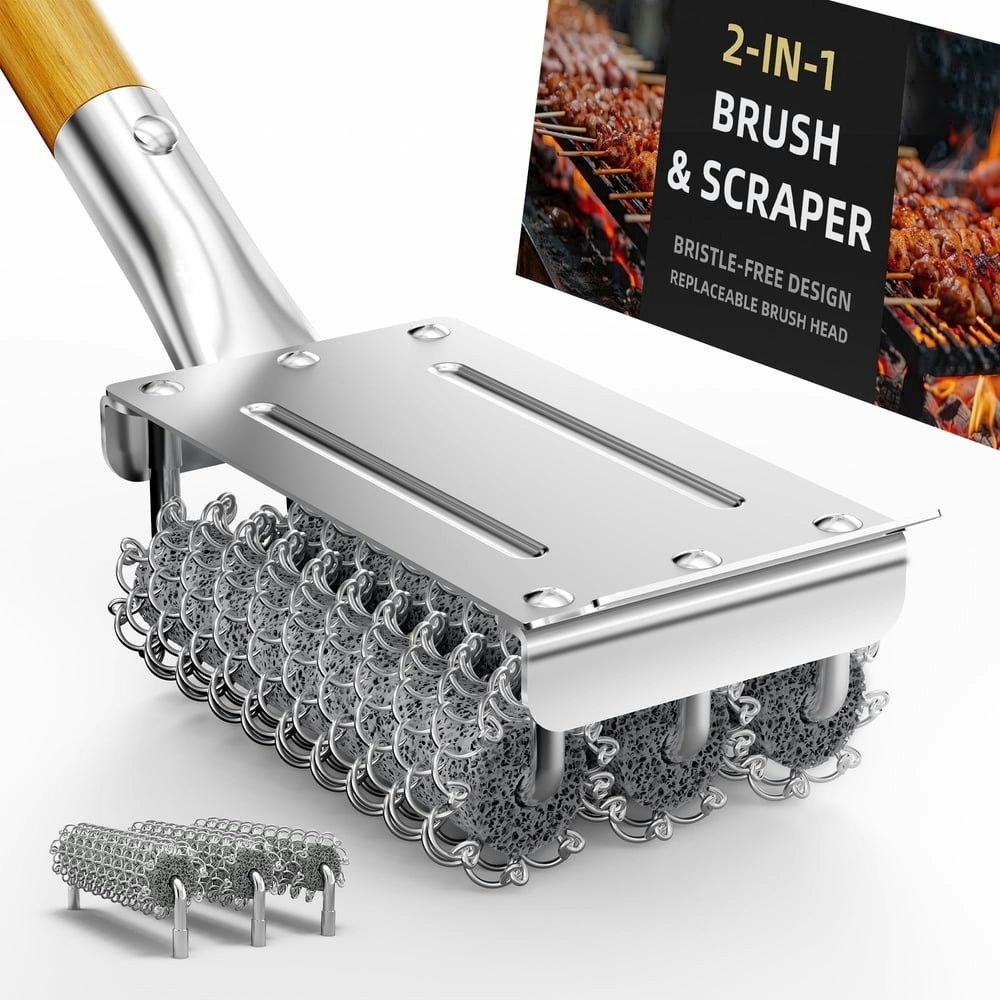 Rosaver Bristle-Free Grill Brush and Scraper 3-Pack: $39.99 Rosaver Bristle-Free Grill Brush and Scraper 3-Pack: $39.99