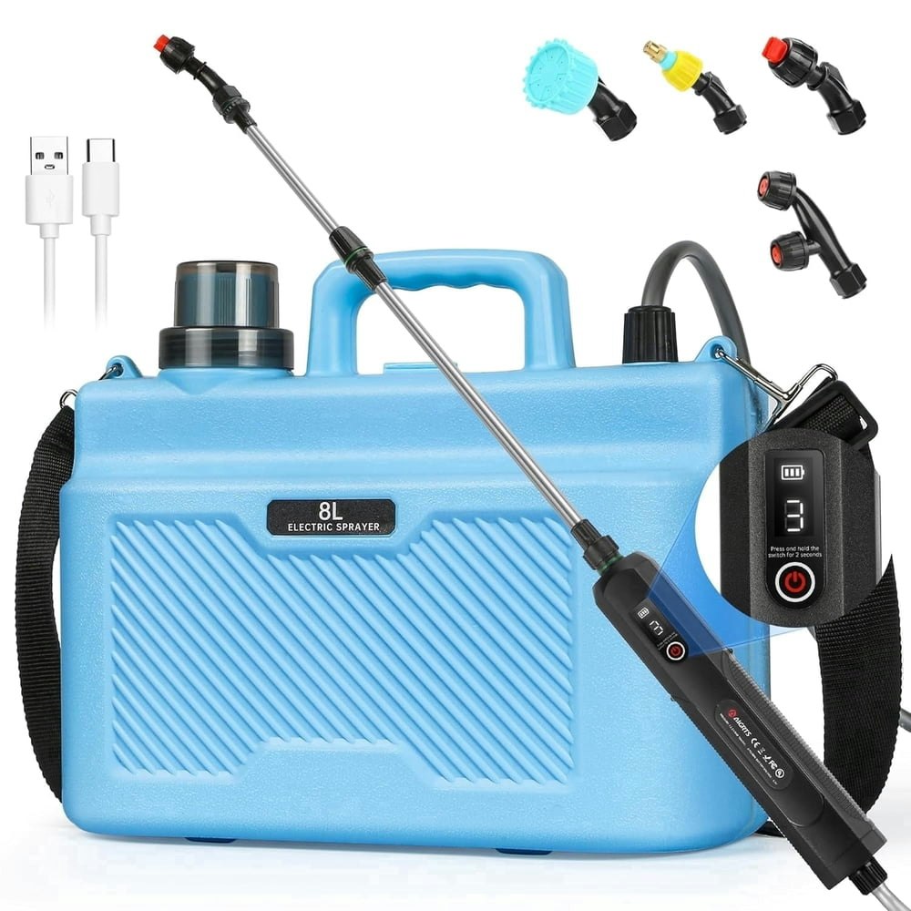 2-Gallon Battery-Powered Garden Sprayer: $24.36