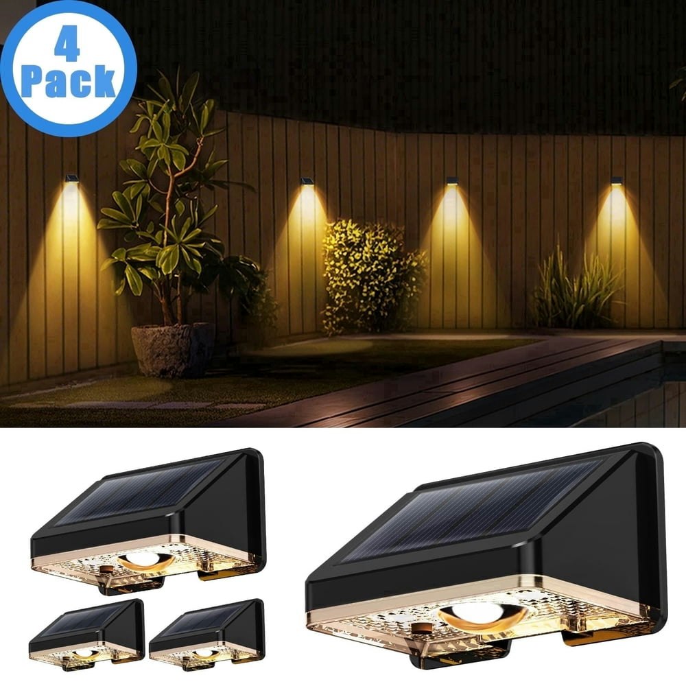 Solar Deck Lights 4-Pack: $14.99