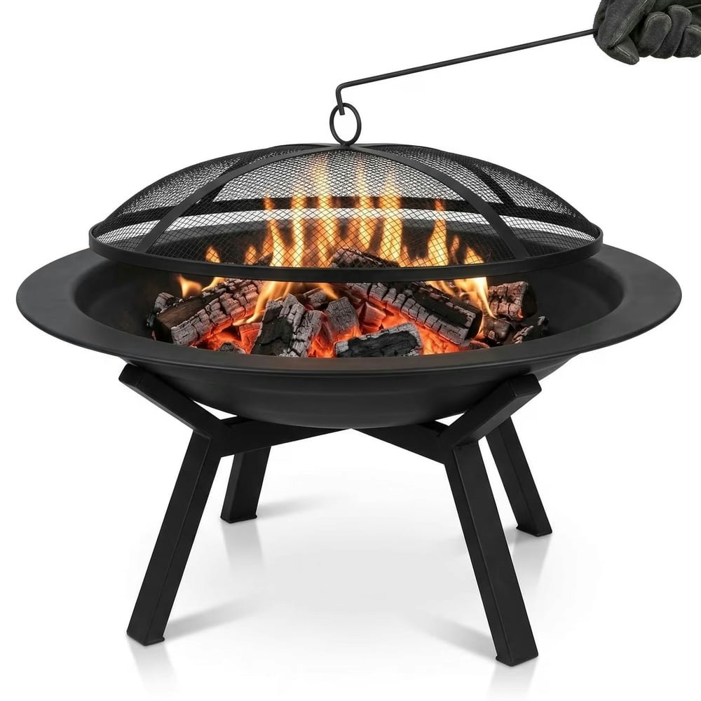 28-Inch Wood Burning Fire Pit: $79.95 28-Inch Wood Burning Fire Pit: $79.95