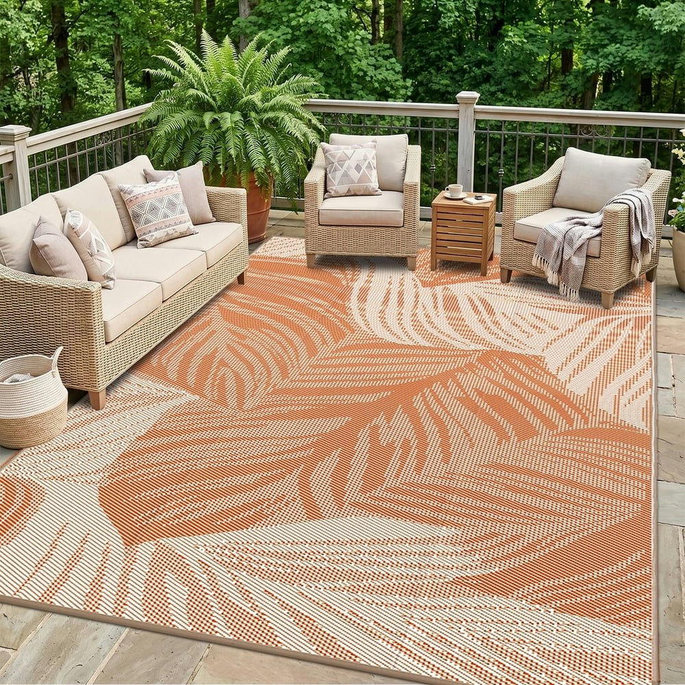 Pentantan 5'x8' Reversible Outdoor Plastic Rug: $26.99