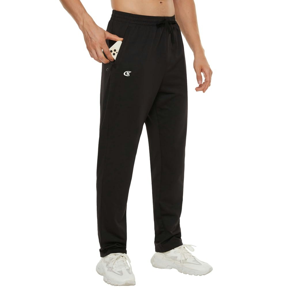 Men's Lightweight Athletic Running Joggers with Zipper Pockets: $21.99 Men's Lightweight Athletic Running Joggers with Zipper Pockets: $21.99