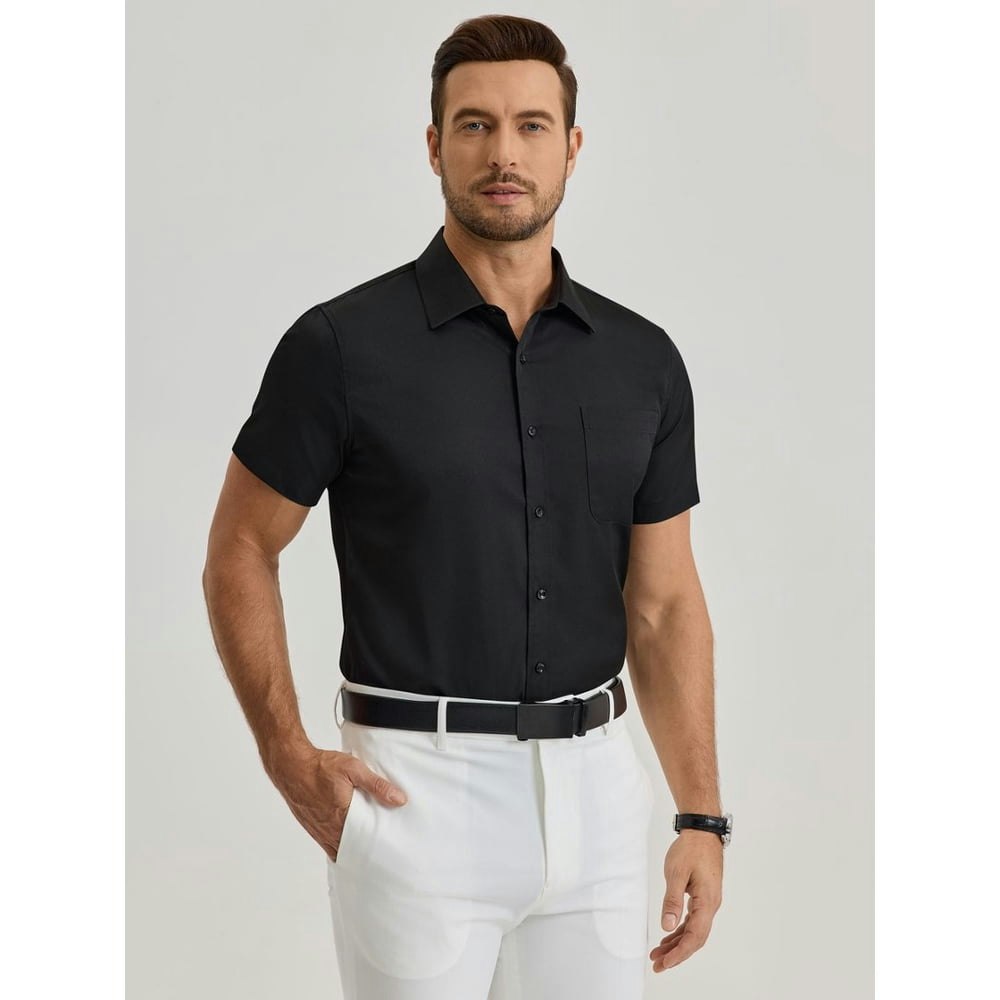 Sogami Men's Stretch Short-Sleeve Button-Down Shirt: $16.99 Sogami Men's Stretch Short-Sleeve Button-Down Shirt: $16.99