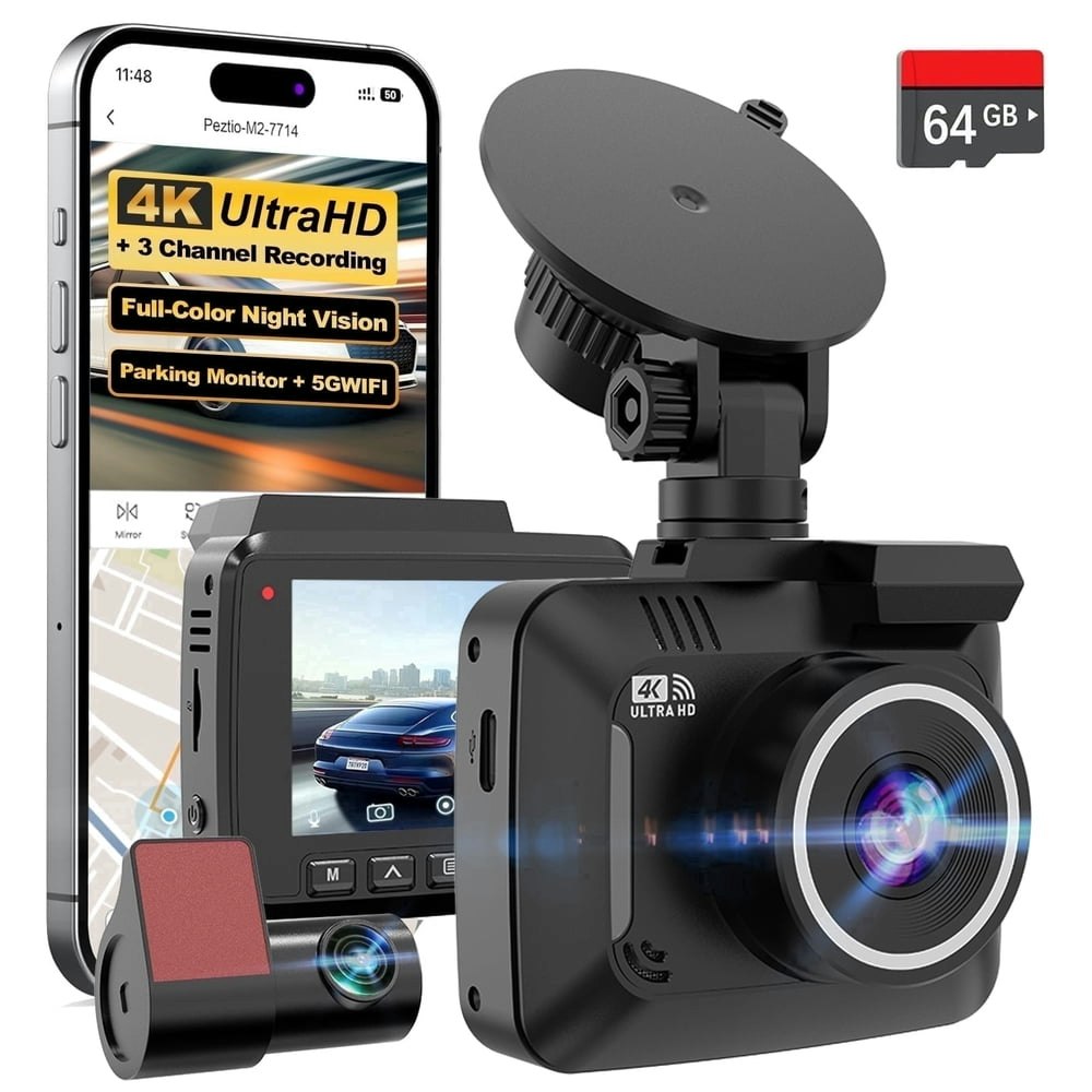 Aldf 4K Front and Rear Dash Cam: $56.99 Aldf 4K Front and Rear Dash Cam: $56.99