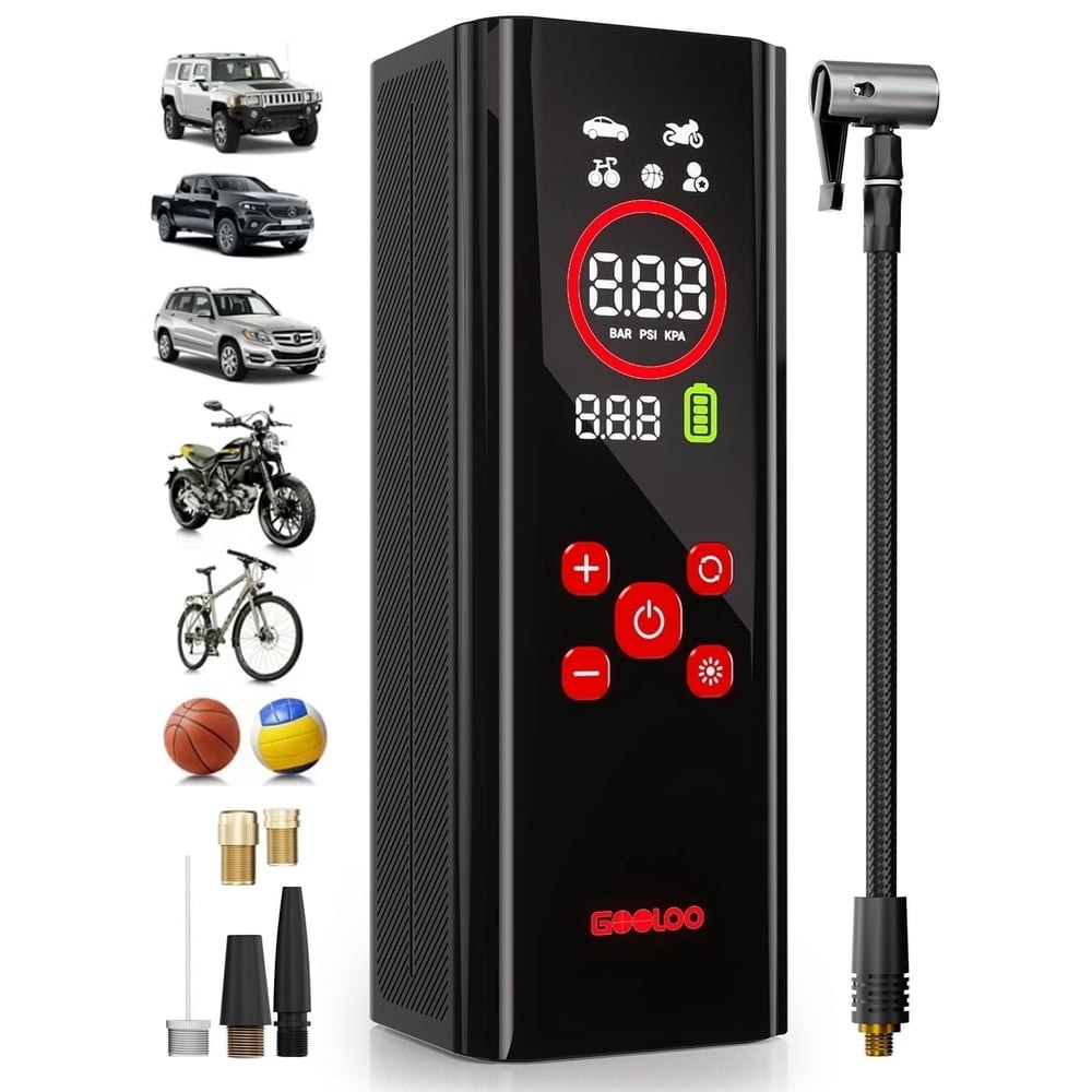 Gooloo AP150 Pro 150-PSI Cordless Portable Tire Inflator: $39.99 Gooloo AP150 Pro 150-PSI Cordless Portable Tire Inflator: $39.99