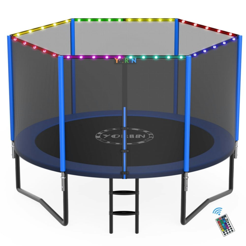 Yorin 8FT-14FT Recreational Trampoline with Enclosure: $149.99 Yorin 8FT-14FT Recreational Trampoline with Enclosure: $149.99
