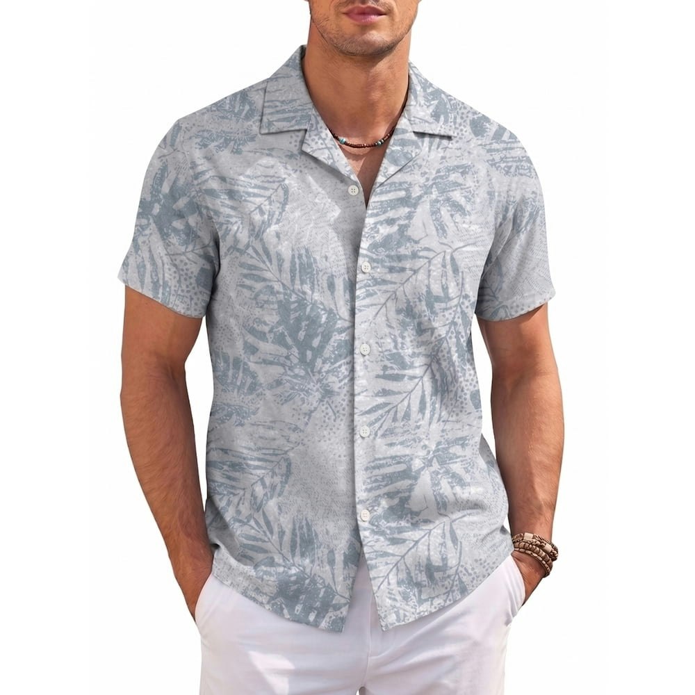 Giruns Men's Tropical Short Sleeve Button Down Shirt: $12.99 Giruns Men's Tropical Short Sleeve Button Down Shirt: $12.99