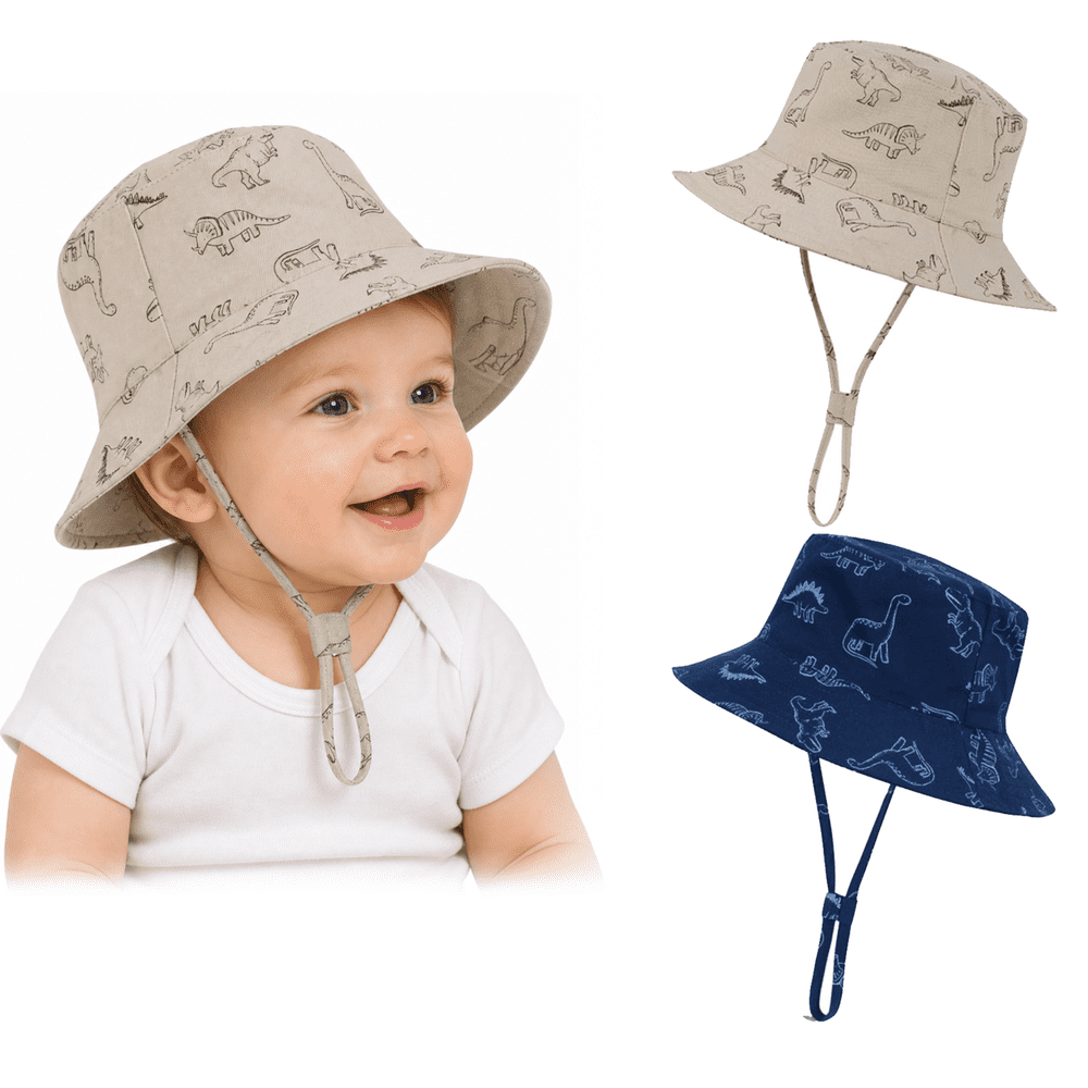 Zando 2-Pack Baby Dinosaur Print Sun Hat: $12.99 Zando 2-Pack Baby Dinosaur Print Sun Hat: $12.99