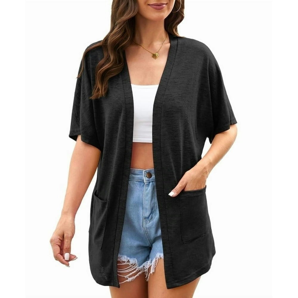 Uvplove Women's Lightweight Short Sleeve Cardigan: $13.99