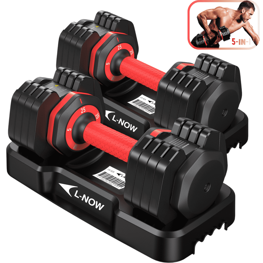 Lnow 25-Pound Adjustable Dumbbell Set: $131.39 Lnow 25-Pound Adjustable Dumbbell Set: $131.39