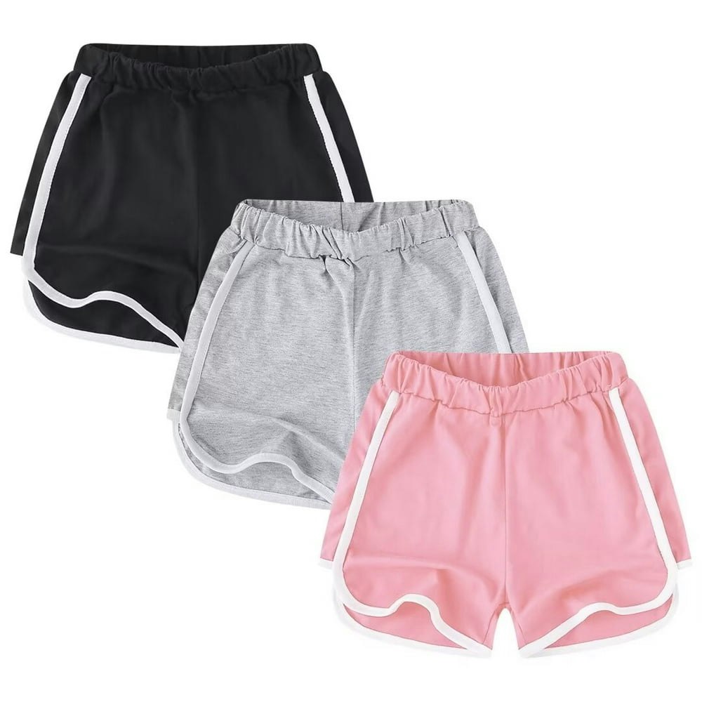 Girls' Cotton Athletic Shorts 3-Pack: $11.24